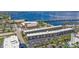 Aerial view of waterfront condos with parking at 150 Harborside Ave # 216, Punta Gorda, FL 33950