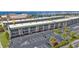 Aerial view of waterfront condos with parking at 150 Harborside Ave # 216, Punta Gorda, FL 33950