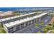Aerial view of waterfront condos with parking at 150 Harborside Ave # 216, Punta Gorda, FL 33950