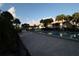 Inviting community pool and patio area at 255 Mission S Trl # J, Venice, FL 34285