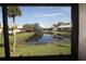 Peaceful pond view from the condo window at 255 Mission S Trl # J, Venice, FL 34285