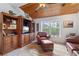 Comfortable sitting area with built-in shelving and a wood ceiling at 1285 Casper St, Port Charlotte, FL 33953