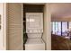 Convenient laundry closet with stackable washer and dryer at 1515 Forrest Nelson Blvd # H108, Port Charlotte, FL 33952