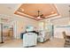 Open living room with comfortable seating and views of other rooms at 15378 Taurus Cir, Port Charlotte, FL 33981
