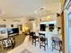 Open concept kitchen with breakfast bar and island at 181 N Waterway Nw Dr, Port Charlotte, FL 33952