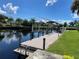 Private dock on a tranquil canal at 181 N Waterway Nw Dr, Port Charlotte, FL 33952