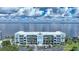 Aerial view of waterfront building and parking at 1750 Jamaica Way # 112 Bld 1, Punta Gorda, FL 33950