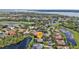 Aerial view of community, highlighting home's location at 3589 Pennyroyal Rd, Port Charlotte, FL 33953