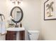 Updated bathroom with pedestal sink, decorative tile, and modern vanity at 3800 Bal Harbor # 414, Punta Gorda, FL 33950