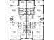 Floor plan showing a two-bedroom, two-bathroom home with garage and den at 16390 Bridle Ridge St, Port Charlotte, FL 33953