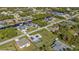 Aerial view of waterfront homes in a residential neighborhood at 17341 Sabrina Cir, Port Charlotte, FL 33948