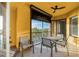 Balcony with outdoor seating and water views at 99 Vivante Blvd # 311, Punta Gorda, FL 33950