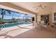 Inviting pool area with covered patio, offering ample seating at 3730 Turtle Dove Blvd, Punta Gorda, FL 33950