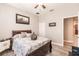 Bright bedroom with a double bed and an ensuite bathroom at 17084 Acapulco Rd # 222, Punta Gorda, FL 33955