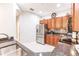 Modern kitchen with stainless steel appliances and granite countertops at 17084 Acapulco Rd # 222, Punta Gorda, FL 33955