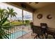 Relaxing screened lanai with outdoor seating at 17084 Acapulco Rd # 222, Punta Gorda, FL 33955