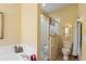 Bathroom with shower, toilet, and bathtub at 1676 Palace Ct, Punta Gorda, FL 33980