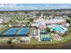 Resort-style community with pool, tennis courts, and clubhouse at 1676 Palace Ct, Punta Gorda, FL 33980