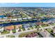 Community aerial view featuring canal-front homes and lush landscaping at 630 Coronado Dr, Punta Gorda, FL 33950