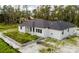 Aerial view of the home's back, showing its layout at 2502 Pinewood St, North Port, FL 34288