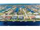Aerial view of the community, highlighting waterfront properties at 630 Coronado Dr, Punta Gorda, FL 33950