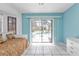 Bedroom with pool view and sliding glass doors at 2208 Barksdale St, Port Charlotte, FL 33948