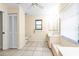 Bathroom featuring double sinks and a separate shower at 2208 Barksdale St, Port Charlotte, FL 33948