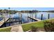Private boat dock with quick access to the waterway at 3228 Purple Martin Dr # 113, Punta Gorda, FL 33950