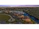 Aerial view of waterfront community at sunset at 1352 Rock Dove Ct # B204, Punta Gorda, FL 33950