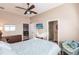 Comfortable bedroom with a queen bed and ensuite bathroom access at 1209 San Mateo Dr, Punta Gorda, FL 33950