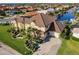 Aerial view of luxurious waterfront home at 1209 San Mateo Dr, Punta Gorda, FL 33950