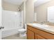 Bathroom with tub, toilet, and vanity at 3640 Eagle Pass St, North Port, FL 34286