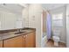 Small bathroom with single sink, tub, and shower at 3743 Albacete Cir # 84, Punta Gorda, FL 33950