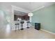 Kitchen with breakfast bar, stainless steel appliances, and granite countertops at 20149 Lagente Cir, Venice, FL 34293