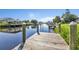 Peaceful canal-front view from the dock at 3494 Yukon Dr, Port Charlotte, FL 33948