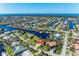 Aerial view of waterfront homes and community at 1111 La Salina Ct, Punta Gorda, FL 33950