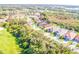 Aerial view highlighting a house's desirable location within a residential community at 5291 Laurel Oak Ct, North Port, FL 34287