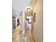 A view down a long hallway showcasing the home's interior at 509 Clearview Dr, Port Charlotte, FL 33953