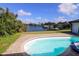 Relaxing pool area overlooking a peaceful canal at 509 Clearview Dr, Port Charlotte, FL 33953