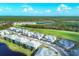 Luxury homes situated on a golf course with a lake nearby at 14640 Sycamore Ct # 2822, Punta Gorda, FL 33955