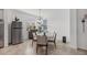 Bright dining area with glass top table and modern chairs at 14640 Sycamore Ct # 2822, Punta Gorda, FL 33955