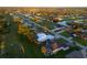 Aerial perspective of property and surrounding area at 91 Mark Twain Ln, Rotonda West, FL 33947