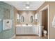 Double vanity bathroom with separate toilet area at 91 Mark Twain Ln, Rotonda West, FL 33947