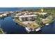 Bird's-eye view of community, highlighting building location and amenities at 25188 Marion Ave # B304, Punta Gorda, FL 33950