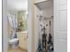 Clean bathroom with toilet, vanity and linen closet at 25188 Marion Ave # B304, Punta Gorda, FL 33950