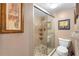 Updated bathroom with shower and tile flooring at 25188 Marion Ave # B304, Punta Gorda, FL 33950