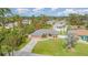 Aerial view of house and surrounding neighborhood at 1858 Norvell Ave, North Port, FL 34286