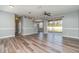 Living room with sliding glass doors and backyard access at 1858 Norvell Ave, North Port, FL 34286