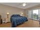 Spacious bedroom with water view and private balcony at 101 N Marion Ct # 122, Punta Gorda, FL 33950