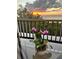 Stunning sunset over the bay from condo balcony at 101 N Marion Ct # 122, Punta Gorda, FL 33950